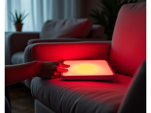 Compact red light therapy panel
